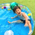 人工芝、子供、プール 令和建設、外構工事、エクステリア