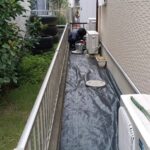 防草シート　ノンストレス工法 令和建設、外構工事、エクステリア